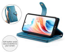 Luxe Portemonnee - Etui  Hoes Tas voor Samsung Galaxy S26   - Met Schouder - Draagkoord -  Blauw