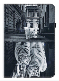 Bescherm-Etui Hoes Map voor Samsung Galaxy Tab S11 - 11"- Tijger Kittens"