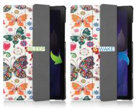 Bescherm-Cover Map Hoes voor Samsung Galaxy Tab A8 10.5  - Vlinders