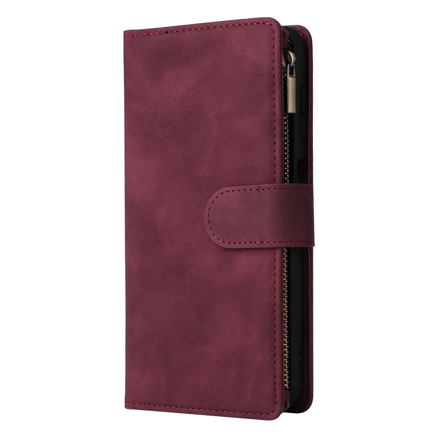 Boek-Cover Portemonne Etui Hoes voor Samsung Galaxy A36  -  A56    Bordeaux-Rood