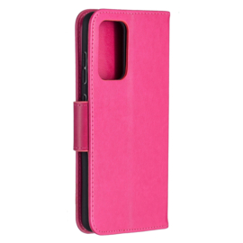 PU BookCover Hoes Etui voor Samsung Galaxy A52    Vlinder Roze