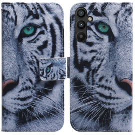 BookCover Hoes Etui voor Samsung Galaxy A34  -  Tijger