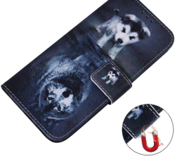 BoekCover Hoes Etui voor Samsung Galaxy A36  -  A56   -  Wolf