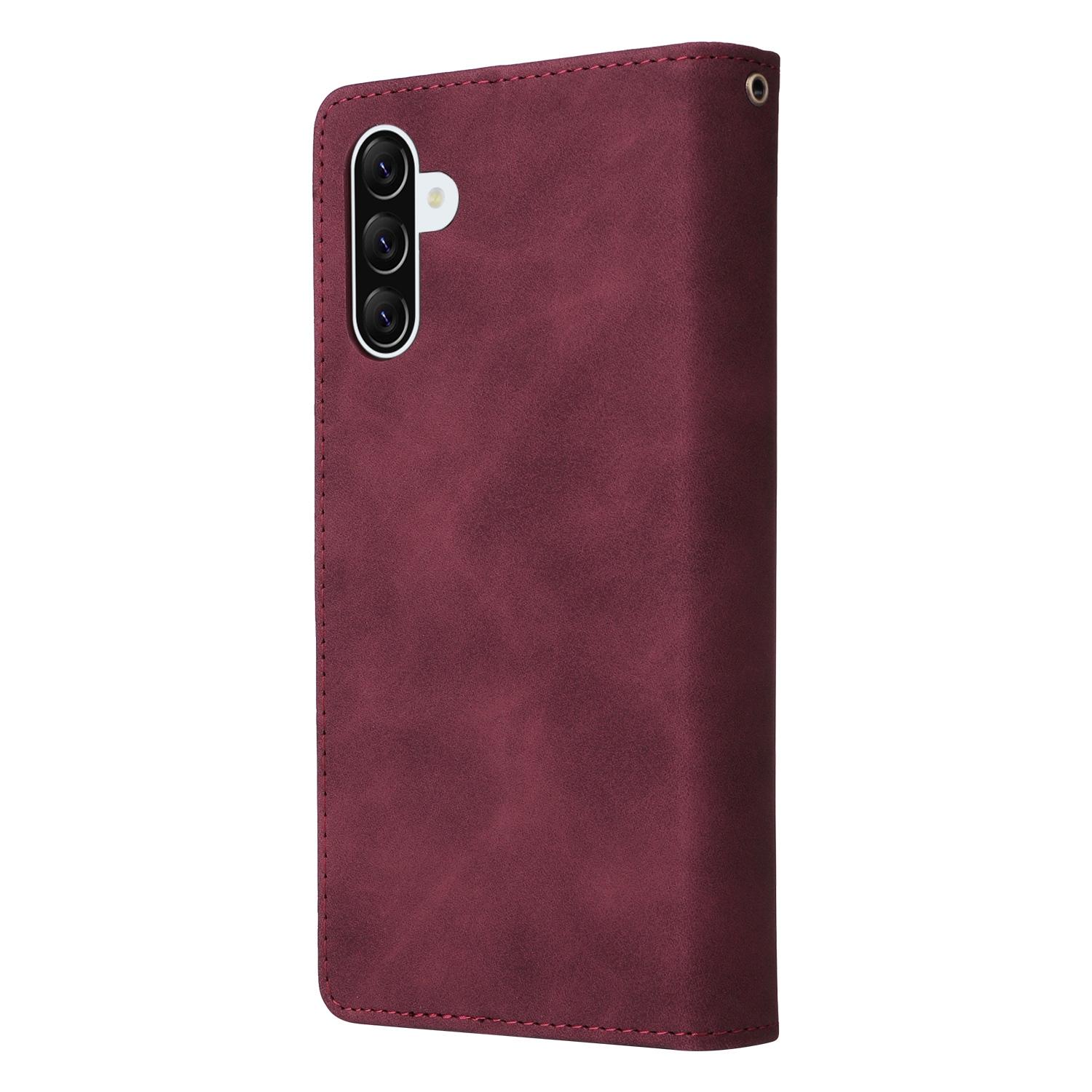 Boek-Cover Portemonne Etui Hoes voor Samsung Galaxy A36  -  A56    Bordeaux-Rood