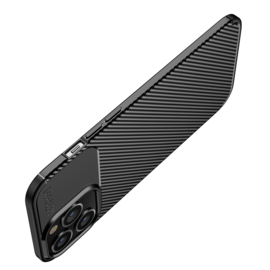 Luxe TPU Carbon  Bescherm-Hoes  voor iPhone 14 PLUS 6.7    Zwart