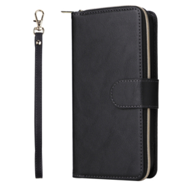 BookCover - 9 Cards - Wallet Etui voor iPhone 13 Pro Max - iPhone 14 Pro Max  -  Zwart