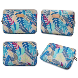 Bescherm-Opberg Hoes Pouch Sleeve voor iPad   - iPad Air -  Leaves