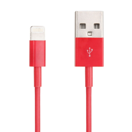 Lightning USB Oplader en Data-kabel voor iPad 9.7 - 1m -  Rood