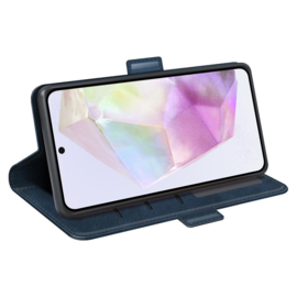 Luxe BoekCover Etui Hoes  voor Samsung Galaxy A36 - A56  -  Blauw