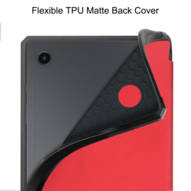 TPU Bescherm-Cover Hoes Map voor Samsung Tab A8 10.5  -  Rood