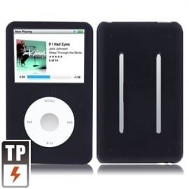 Silicone Bescherm-Hoes Skin voor iPod Classic   10,5mm Zwart