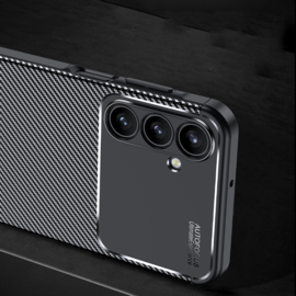 Samsung Galaxy A16 - A26  - Carbon TPU Bescherm-Hoes Skin - Zwart