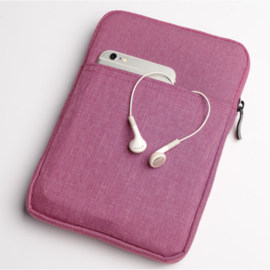 Opberg-Bescherm Etui Pouch Hoes Sleeve voor iPad Mini -  Roze