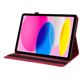 Vlinder - Bescherm-Etui Map voor Apple iPad 10 - 11 -  A16 - 10.9 - Rood