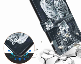 BoekCover Hoes Etui voor Samsung Galaxy A36  -  A56   -  Kitten - Tijger