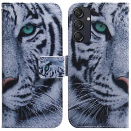 BookCover Hoes Etui voor Samsung Galaxy M55  -    Tijger