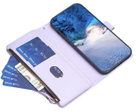9 Pas - Portemonnee Etui Hoes voor Samsung Galaxy A23  -  Lila