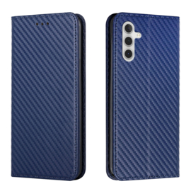 Luxe BookCover Hoes Etui voor Samsung Galaxy A34  -  Blauw - Carbon