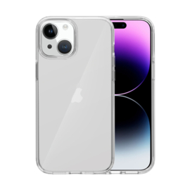 Transparant Hard-Cover Bescherm-Hoes + Screenprotector voor iPhone 15 PLUS