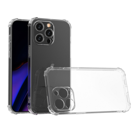 TPU Bescherm-Hoes Cover Skin voor iPhone 15 Pro   Transparant