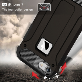 Hybrid Tough Armor-Case Bescherm-Cover Hoes voor iPhone 7 of 8