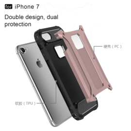 iPhone 7 of 8 - Hybrid Tough Armor-Case Bescherm-Cover Hoes - Roze