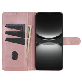 Luxe BookCover Etui Hoes  voor Samsung Galaxy A36 en A56  -  Roze-Goud