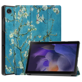 Bescherm-Cover Map Hoes voor Samsung Galaxy Tab A8 10.5  - Van Gogh Amandelbloesem