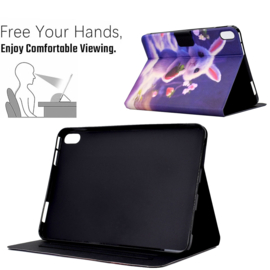 Cute Bunny - Bescherm-Etui Map voor Apple iPad 10 - A16 - 10.9 - 2022 - 2025