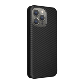 Slim Carbon  Cover Hoes Etui voor iPhone 15 PRO    Zwart - Carbon A3102