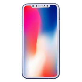 Slim Carbon Bescherm-Hoes Skin  voor iPhone X - XS    Blauw