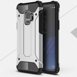 Samsung Galaxy S9 - Hybrid Tough Armor-Case Bescherm-Cover Hoes - Zilver