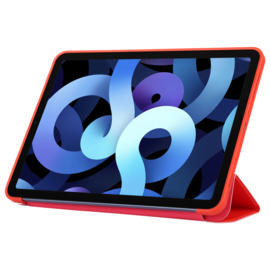 TPU Bescherm-Cover Hoes Map voor iPad Air   10.9  -  Rood    A2316 A2589