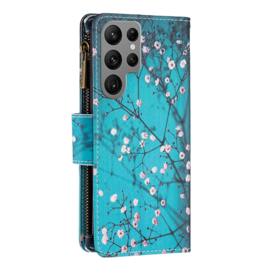 BookCover Wallet Etui voor Samsung Galaxy S24 ULTRA   -   Amandelbloesem -