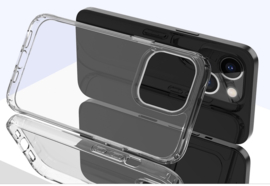 TPU-Crystal Bescherm-Hoes Cover Skin voor iPhone 13 - iPhone 14    Transparant