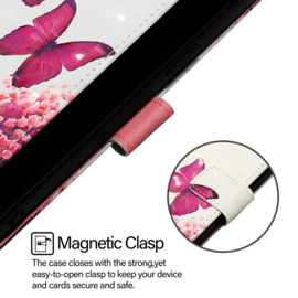 Bescherm-Etui Mapje Hoes voor iPod Touch   - Roze Vlinder