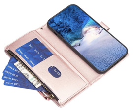 9 Pas - Portemonnee Etui Hoes voor Samsung Galaxy A23  -  Roze