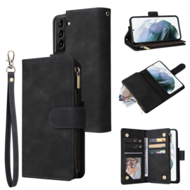 BookCover Wallet Etui voor Samsung Galaxy S22 -  5G    Zwart