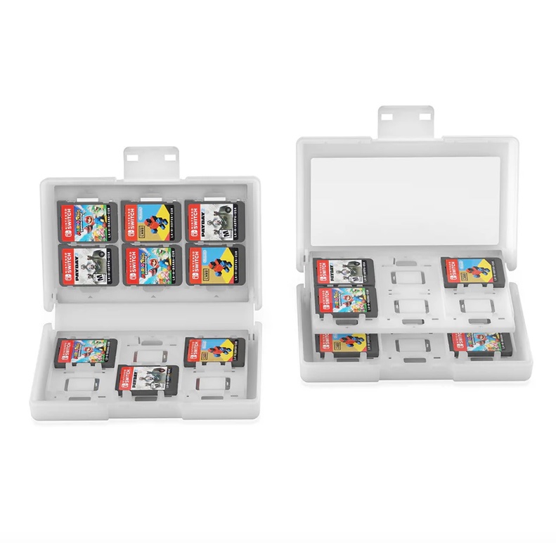 Opberg-Box Doos voor 24 Nintendo Switch Spellen    Wit
