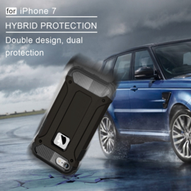 Hybrid Tough Armor-Case Bescherm-Cover Hoes voor iPhone 7 of 8