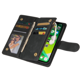 BookCover Wallet Etui voor iPhone 13    Zwart