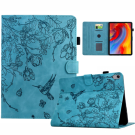 Bescherm-Etui Map Cover voor  Apple iPad 10 - 11 -  A16 - 10.9  -  Kolibrie  - Turquoise  - A2696