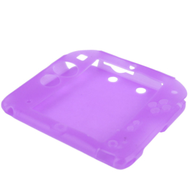 Silicone Bescherm Hoes voor Nintendo 2DS   Paars