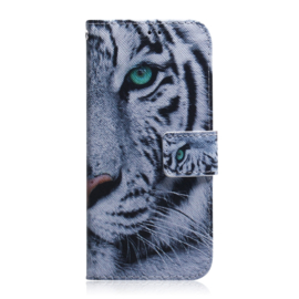 BookCover Etui Hoes Mapje  voor iPhone 16  - Tijger