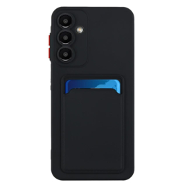 TPU Bescherm-Hoes Skin Cover met Pas-vak voor Samsung Galaxy A16 - A17 - A26  Zwart
