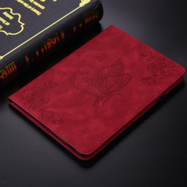 Bescherm-Etui Hoes Map voor Samsung Galaxy Tab S11 - 11"- Vlinder - Rood