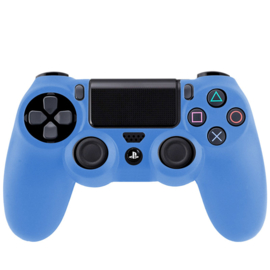 Silicone Hoes / Skin voor Playstation 4 PS4 Controller    Blauw