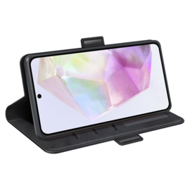 Luxe BoekCover Etui Hoes  voor Samsung Galaxy A36 - A56  - Zwart