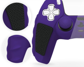 Grip Silicone Hoes / Skin voor Playstation 5 PS5 DualSense Controller  -  Paars  -   V3
