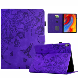 Bescherm-Etui Hoes Map voor Samsung Galaxy Tab S11 - 11"- Kolibrie - Paars